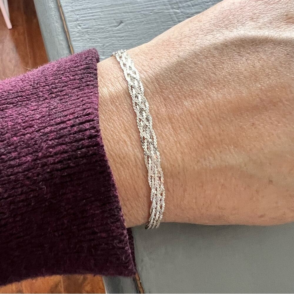 925 Sterling Silver Braided Bracelet